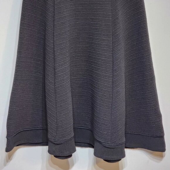 Maeve Anthropologie Dress Textured Sweetheart Fit and Flare Swing Black Size L - Picture 3 of 4